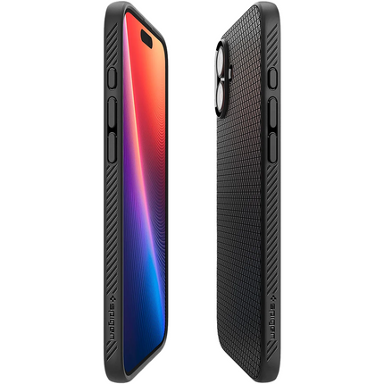 Spigen Case iPhone 16 - Liquid Air - Black
