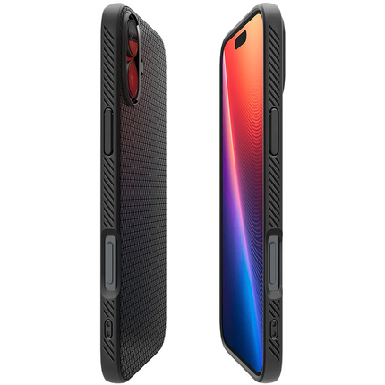 Spigen Case iPhone 16 - Liquid Air - Black