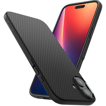 Spigen Case iPhone 16 - Liquid Air - Black