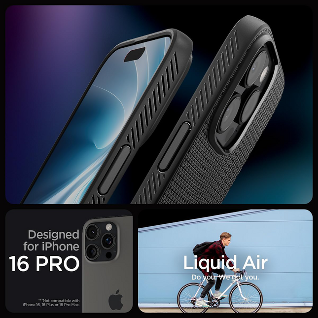 Dunne TPU achterkant van de Spigen Liquid Air case