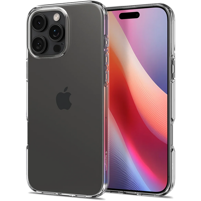 Spigen Liquid Crystal hoesje iPhone 16 Pro Max transparant, voorkant