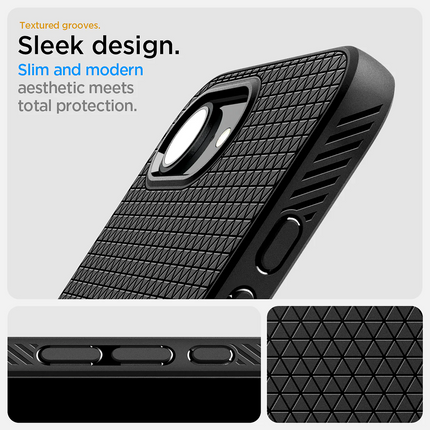 Spigen Case iPhone 17e / 16e - Liquid Air MagFit - Black