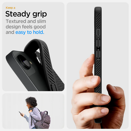 Spigen Case iPhone 17e / 16e - Liquid Air MagFit - Black