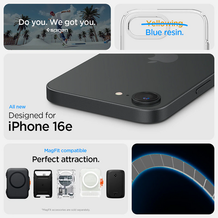 Spigen Case iPhone 17e / 16e - Liquid Crystal MagFit - Clear