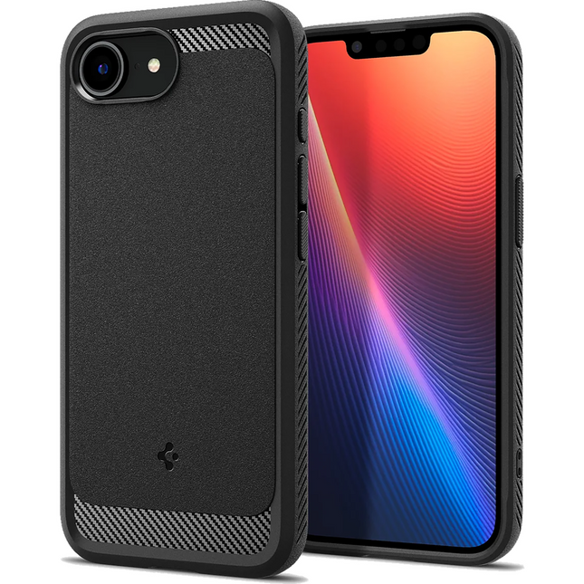Spigen Rugged Armor MagFit iPhone 17e/16e - voorkant
