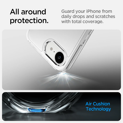 Spigen Case iPhone 17e / 16e - Ultra Hybrid - Clear