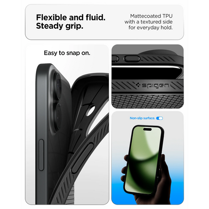 Spigen Case iPhone 17 - Liquid Air - Black