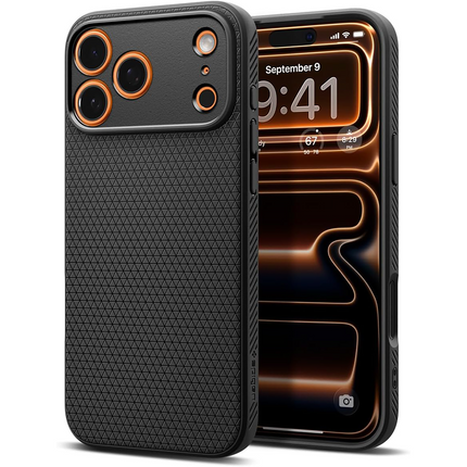 Spigen Case iPhone 17 Pro - Liquid Air - Black