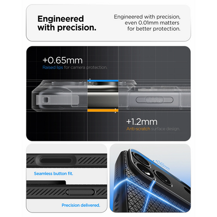 Spigen Case iPhone 17 Pro - Liquid Air - Black