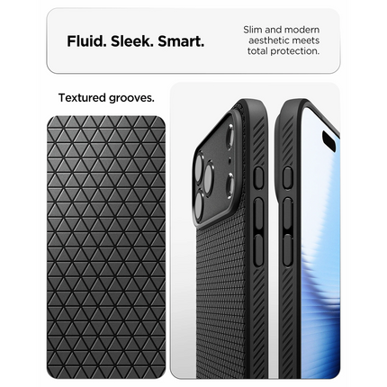 Spigen Case iPhone 17 Pro - Liquid Air - Black