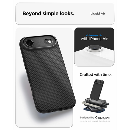 Spigen Case iPhone Air - Liquid Air - Black