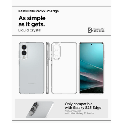 Spigen Case Samsung Galaxy S25 Edge - Liquid Crystal - Clear