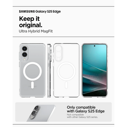 Spigen Case Samsung Galaxy S25 Edge - Ultra Hybrid MagFit - Transparent