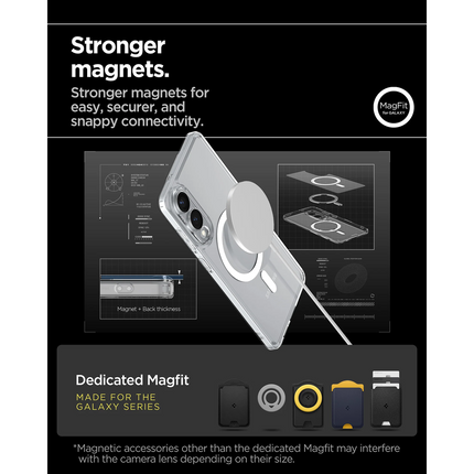 Spigen Case Samsung Galaxy S25 Edge - Ultra Hybrid MagFit - Transparent
