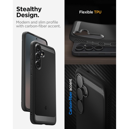 Spigen Case Samsung Galaxy S25 FE - Rugged Armor - Black