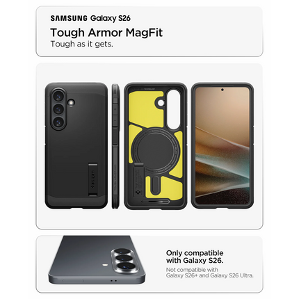 Spigen Case Samsung Galaxy S26 Plus - Tough Armor MagFit - Black