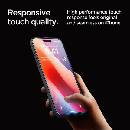 Spigen Screenprotector iPhone 17 Pro Max / 16 Pro Max - Tempered Glas with AlignMaster 2 Pack - Clear