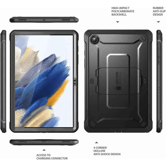 Supcase Hoes geschikt voor Samsung Galaxy Tab A9+ - Unicorn Beetle Pro - Black
