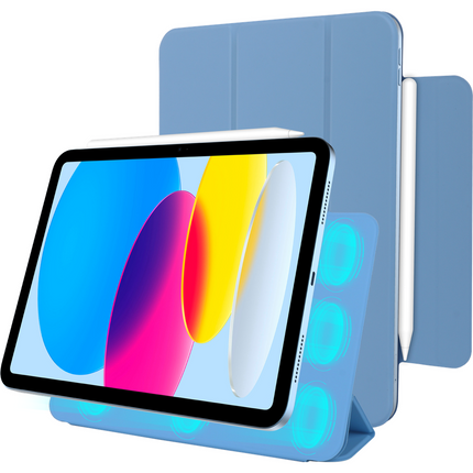 iPad 2025 (11th Gen) / iPad 2022 (10th Gen) - Magnetic Sleek TriFold Case - Sky Blue