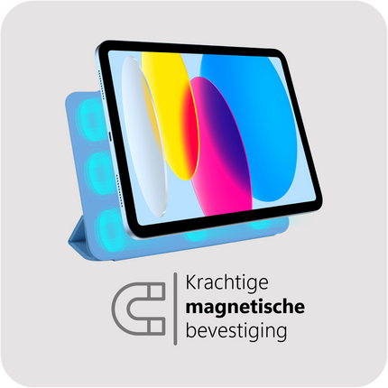iPad 2025 (11th Gen) / iPad 2022 (10th Gen) - Magnetic Sleek TriFold Case - Sky Blue
