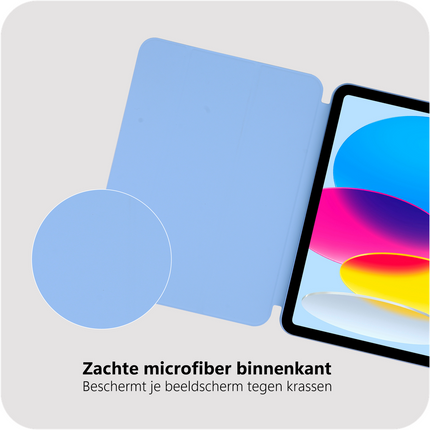 iPad 2025 (11th Gen) / iPad 2022 (10th Gen) - Magnetic Sleek TriFold Case - Sky Blue