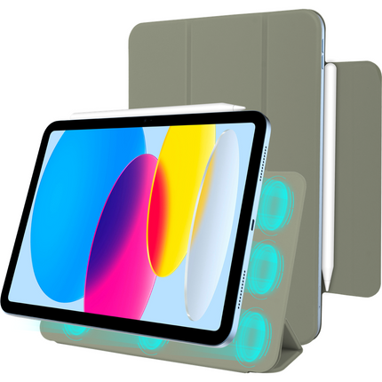 iPad 2025 (11th Gen) / iPad 2022 (10th Gen) - Magnetic Sleek TriFold Case - Sage Green