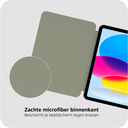 iPad 2025 (11th Gen) / iPad 2022 (10th Gen) - Magnetic Sleek TriFold Case - Sage Green