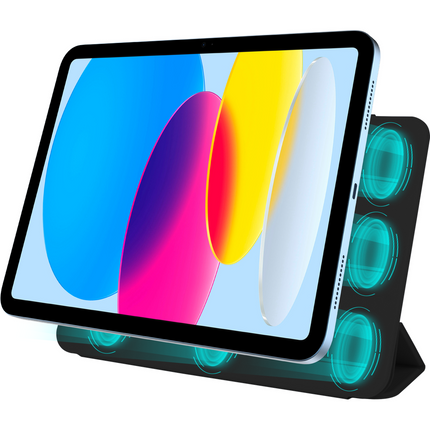 iPad 2025 (11th Gen) / iPad 2022 (10th Gen) - Magnetic Sleek TriFold Case - Black