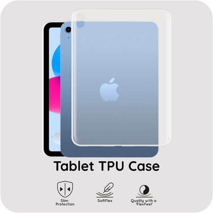 iPad 2025 (11th Gen) / iPad 2022 (10th Gen) - Soft TPU Case - Clear