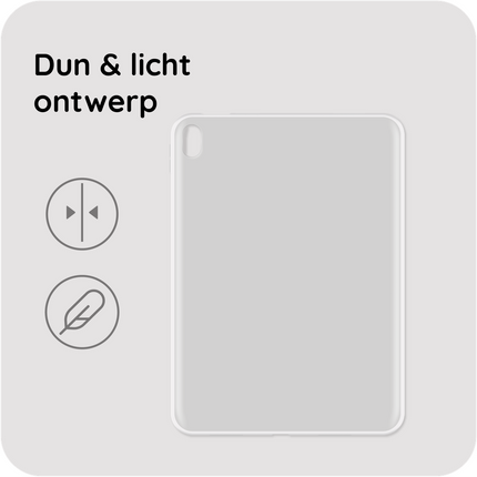 iPad 2025 (11th Gen) / iPad 2022 (10th Gen) - Soft TPU Case - Clear