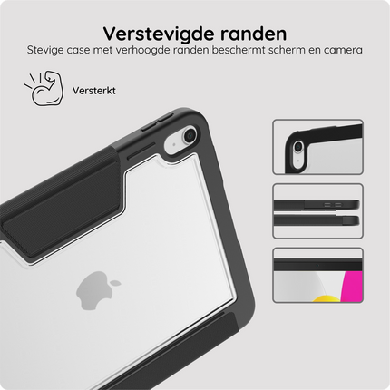 ArmorElite Case - iPad 2025 (11th Gen) / iPad 2022 (10th Gen) - Military Grade Trifold Cover - Black