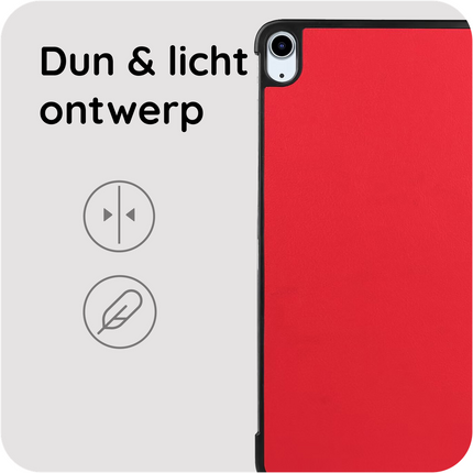 iPad Air 11 (M4 2026 / M3 2025 / M2 2024) - Smart Tri-Fold Case - Red