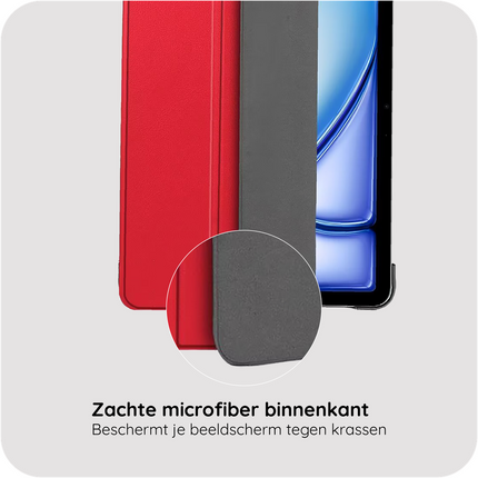 iPad Air 11 (M4 2026 / M3 2025 / M2 2024) - Smart Tri-Fold Case - Red