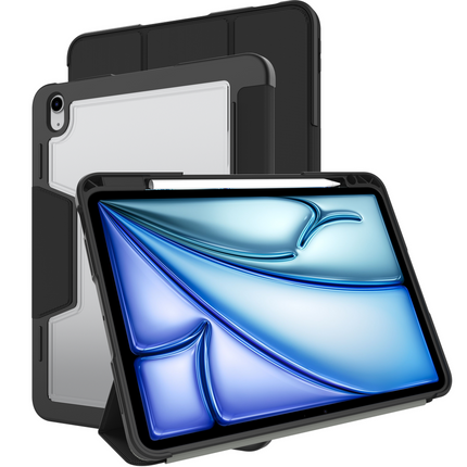 ArmorElite Case - iPad Air 11 (M4 2026 / M3 2025 / M2 2024) - Military Grade Trifold Cover - Black