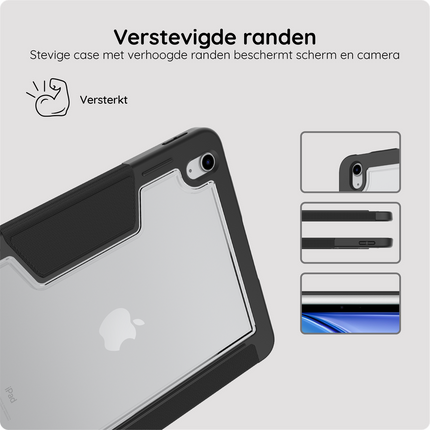 ArmorElite Case - iPad Air 11 (M4 2026 / M3 2025 / M2 2024) - Military Grade Trifold Cover - Black