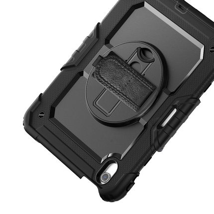 iPad Air 13 (M4 2026 / M3 2025 / M2 2024) - Shockproof Case (PET Screenprotector/Hand Strap) - Black