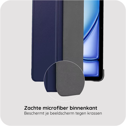 iPad Air 13 (M4 2026 / M3 2025 / M2 2024) - TriFold Smart Book Case - Blue