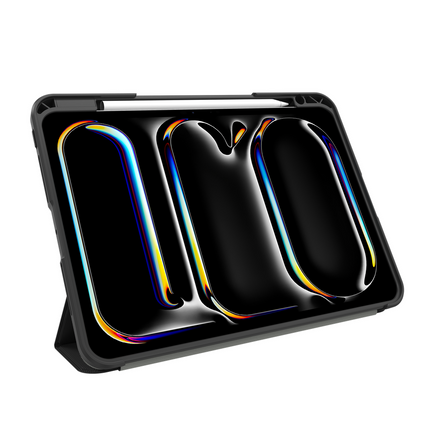 ArmorElite Case - iPad Pro 13 (M5 2025 / M4 2024) - Military Grade Trifold Cover - Black