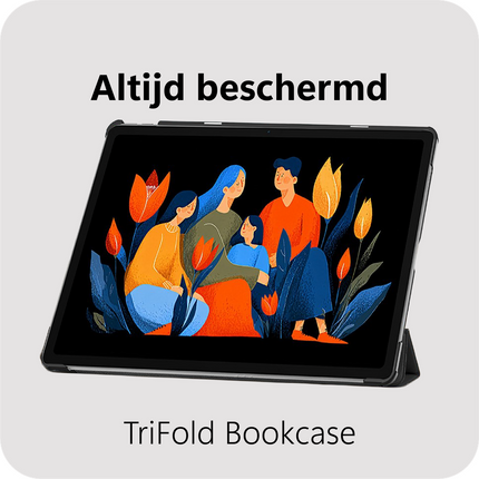 Lenovo Idea Tab Plus - TriFold Smart Book Case - Black