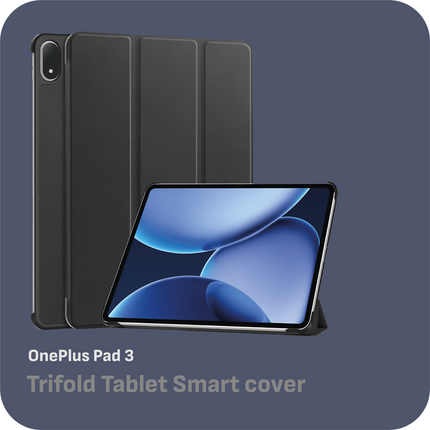 OnePlus Pad 3 - TriFold Smart Book Case - Black