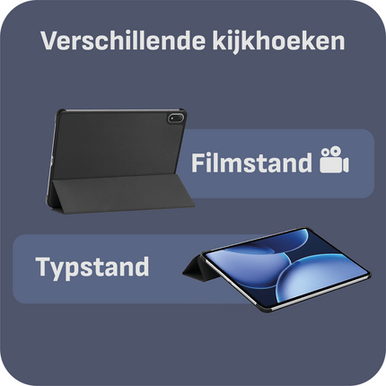 OnePlus Pad 3 - TriFold Smart Book Case - Black