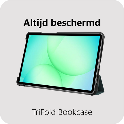Samsung Galaxy Tab A11 Plus / A9 Plus - TriFold Smart Book Case - Green