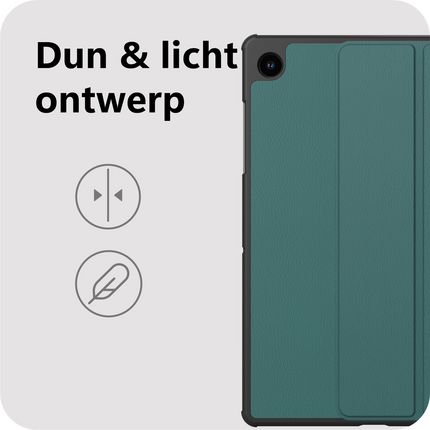 Samsung Galaxy Tab A11 Plus / A9 Plus - TriFold Smart Book Case - Green