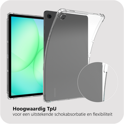 Samsung Galaxy Tab A11 Plus - Soft TPU Case - Clear