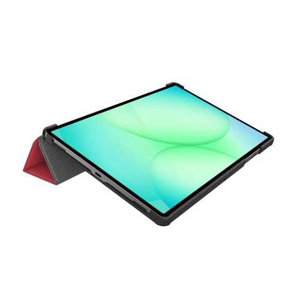 Samsung Galaxy Tab A11 Plus / A9 Plus - TriFold Smart Book Case - Red