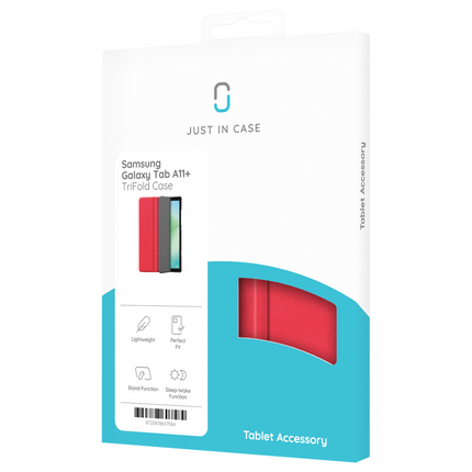 Samsung Galaxy Tab A11 Plus / A9 Plus - TriFold Smart Book Case - Red