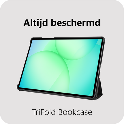Samsung Galaxy Tab A11 Plus / A9 Plus - TriFold Smart Book Case - Black