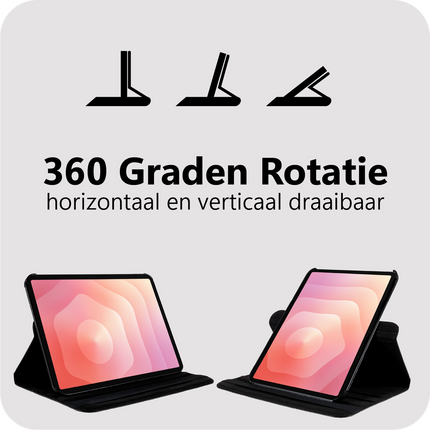 Samsung Galaxy Tab S11 - Rotating 360 Case - Black
