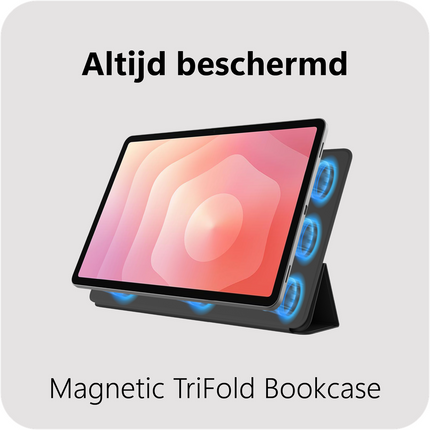 Samsung Galaxy Tab S11 - Magnetic Sleek TriFold Case - Black