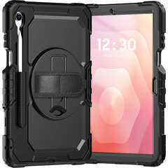 Samsung Galaxy Tab S11 - Shockproof Case (PET Screenprotector/Hand Strap) - Black